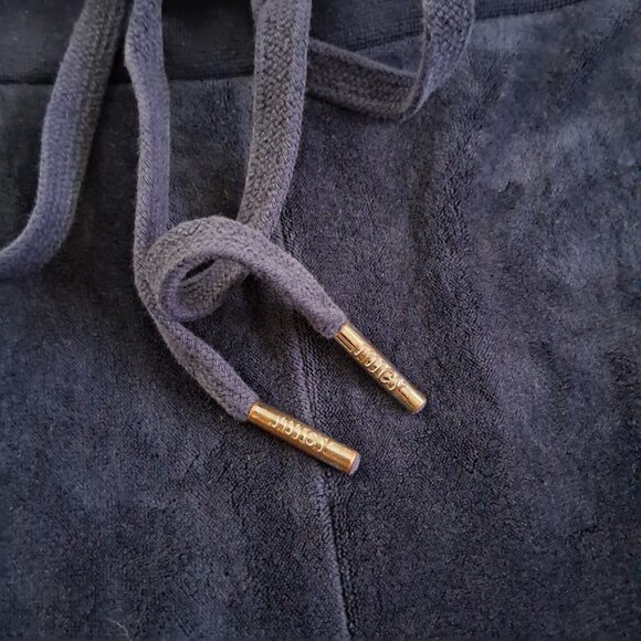 Juicy Couture Women's Size M Navy Blue Y2K Vintage Velour Jogger Pants - Picture 5 of 14